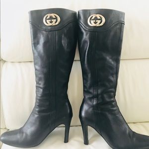 Gucci black boots. Size 8-8.5.  Very sexy!